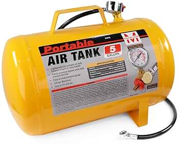 MaxWorks 51010 Portable 5 Gallon Air Tank with Pressure